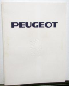 1981 Peugeot Embossed Cover Sales Brochure