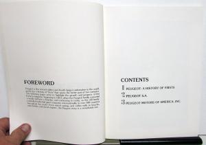 1981 Peugeot Embossed Cover Sales Brochure