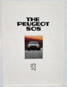 1981 Peugeot 505 Sales Folder