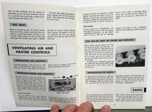 1960 Ford Truck Owners Manual ORIGINAL F100 F250 F350 All Trucks