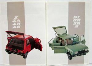 1981 Peugeot 104 Z Plus and 104 Set of 2 Sales Brochures - French Text