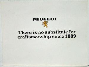 1978-1983? Peugeot 504 There is No Substitute Sales Brochure