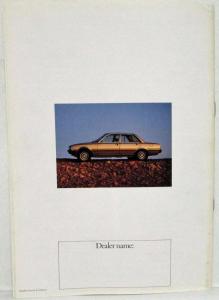 1983 Peugeot 505 Petrol and Diesel Sales Brochure - Australian Market