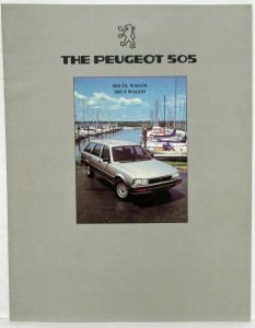1983 Peugeot 505 Station Wagons Sales Brochure