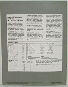 1983 Peugeot 505 Station Wagons Sales Brochure