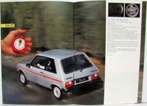 1984 Peugeot 104Z and 104ZS Sales Brochure - French Text