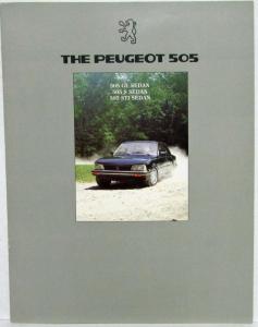 1984 Peugeot 505 GL S & STI Sales Brochure