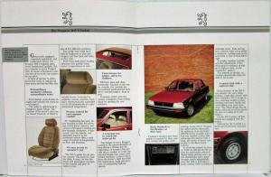 1984 Peugeot 505 GL S & STI Sales Brochure