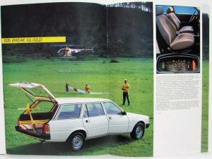 1984 Peugeot 505 Break and Familial Wagon Sales Brochure - German Text