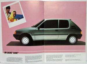 1985 Peugeot 205 3 Portes Sales Brochure - French Text