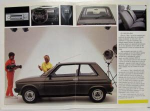 1986 Peugeot 104Z Style Z Sales Brochure - French Text