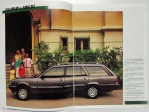 1986 Peugeot 505 Station Wagon Range Sales Brochure - French Text