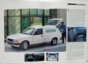 1988 Peugeot 305 Break Service Sales Brochure - French Text