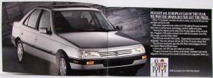 1989 Peugeot Nothing Else Feels Like It 405 & 505 Sales Brochure