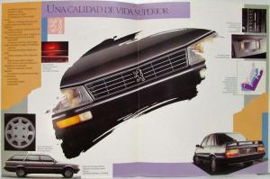 1990-1995? Peugeot 505 Sales Brochure - Spanish Text - Argentine Market