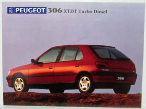 1996 Peugeot 306 Spec Sheets - Set of 4 - Australian Market