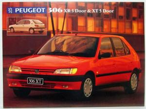 1996 Peugeot 306 Spec Sheets - Set of 4 - Australian Market