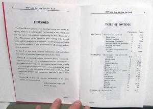 1947 Ford Light Duty and One Ton Truck Early Reprint Owners Manual Reproduction
