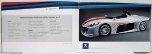 2005 Peugeot Spider 207 and 908 Press Kit with CD