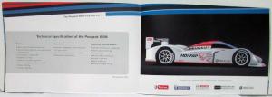 2005 Peugeot Spider 207 and 908 Press Kit with CD