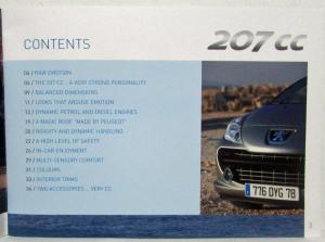 2007 Peugeot 207 CC Press Information