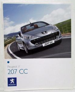 2007 Peugeot 207 CC Sales Brochure - UK Market