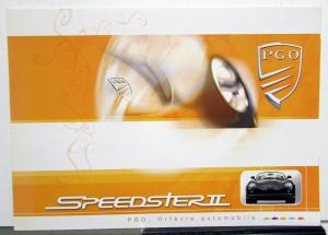 2002-2011? PGO Speedster II Sales Brochure with Spec Sheet - English Text