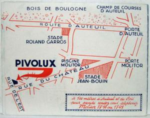 1929-1932 Pivolux Adaptive Swiveling Headlights Sales Brochure - French Text