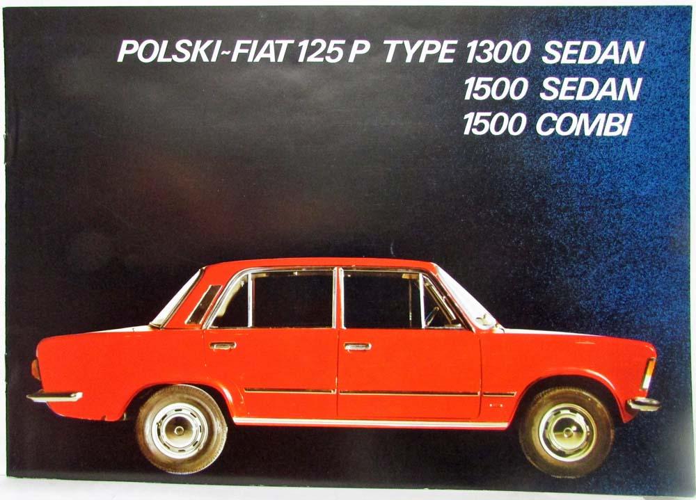1975-1980 Polski Fiat 125P Sales Brochure - Dutch Text