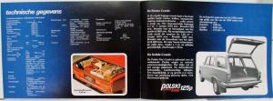 1975-1980 Polski Fiat 125P Sales Brochure - Dutch Text