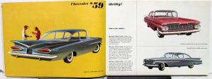 1959 Chevrolet Impala Nomad Biscayne Bel Air Corvette Sales Brochure Version 2
