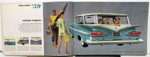 1959 Chevrolet Impala Nomad Biscayne Bel Air Corvette Sales Brochure Version 2