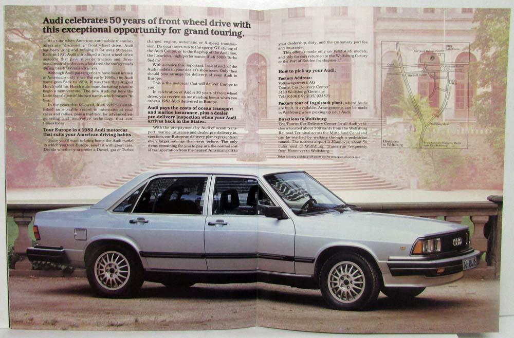 Audi European Delivery >> 1982 Porsche And Audi European Delivery Program Brochure And Price Sheet Audi European Delivery >> 1982 Porsche And Audi European Delivery Program Brochure And Price Sheet