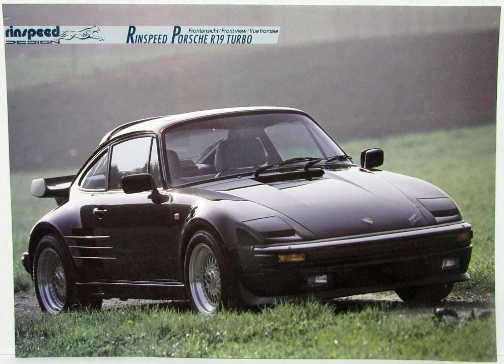 1985? Porsche Rinspeed R19 Turbo Promotional Image