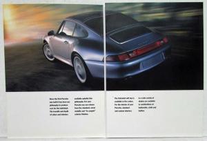 1996 Porsche Carbriolet Colors Paint Chips Brochure