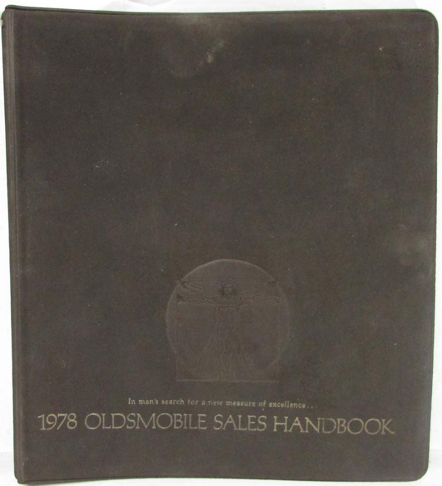 1978 Oldsmobile Dealer Sales Handbook Starfire Omega Cutlass Delta 88 Toronado