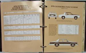 1978 Oldsmobile Dealer Sales Handbook Starfire Omega Cutlass Delta 88 Toronado