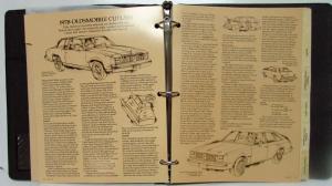 1978 Oldsmobile Dealer Sales Handbook Starfire Omega Cutlass Delta 88 Toronado