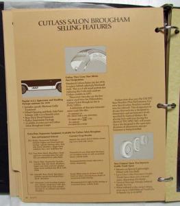 1978 Oldsmobile Dealer Sales Handbook Starfire Omega Cutlass Delta 88 Toronado