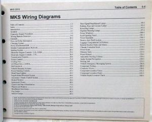 2010 Lincoln MKS Electrical Wiring Diagrams Manual