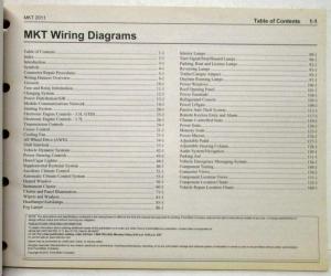 2011 Lincoln MKT Electrical Wiring Diagrams Manual