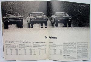 1969 Plymouth Motion Volume II Limited Ed Brochure Hemi Road Runner GTX 440 Race