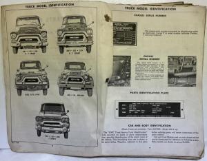 1958 GMC Truck Master Parts Book Models 100 thru 500 Series S T X Y