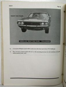 1972 Plymouth Dodge Chrysler Passenger Car Service Highlight Shop Manual Preview