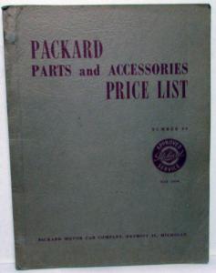 1949 Packard Dealer Parts & Accessories Price List Book Number 39 Original