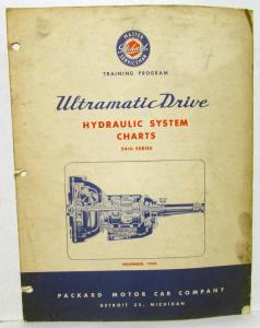1950 Packard Servicemans Training Booklet Ultramatic Drive Hydraulic Charts 24th