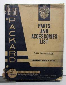1955 1956 Packard Parts Accessories List Book Clipper Caribbean Super Patrician
