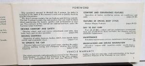 1969 Ford Falcon Owners Manual ORIGINAL