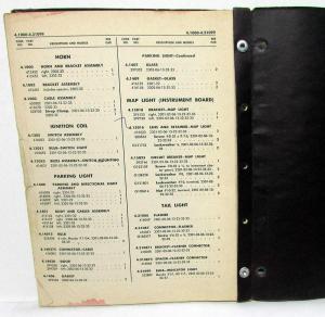 1949 Packard Dealer 23rd Series Preliminary Parts List Book Six Taxicab Eight