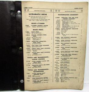 1948 Packard 22nd Series Parts List Book Chassis & Body Super Custom Eight Orig